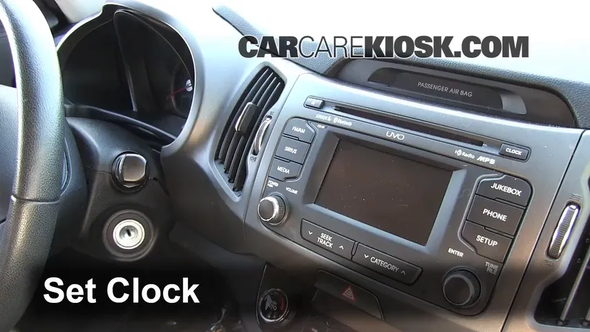 2012 Kia Sportage EX 2.4L 4 Cyl. Clock Set Clock